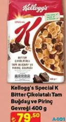 KELLOGG'S SPECİAL K BİTTER ÇİKOLATALI TAM BUĞDAY VE PİRİNÇ GEVREĞİ 400 G